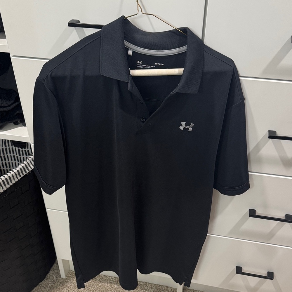 Under Armour Men's Black Polo Shirt